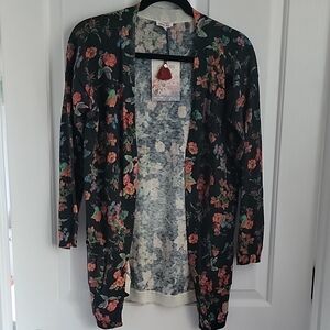 JOHNNY WAS NWT NEW SEERA PRINTED SWEATER CARDIGAN FLORAL XS X SMALL